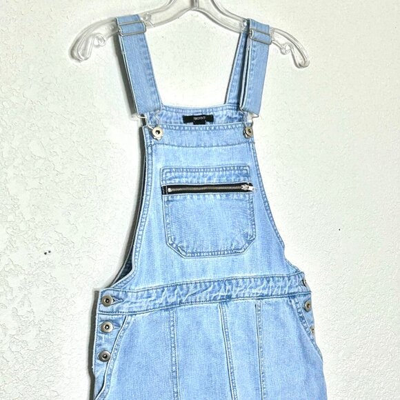 Forever 21 Size Small Denim Overall Mini Dress - Picture 3 of 12